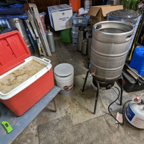 Roger's old-school DIY brewing equipment